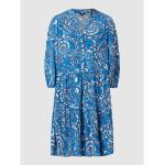 Reduzierte Marineblaue Esprit Collection Nachhaltige Kleider A-Linie aus Viskose für Damen Größe M 