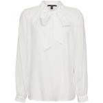 Reduzierte Weiße Langärmelige Esprit Collection Festliche Blusen aus Polyester für Damen Größe XXS 