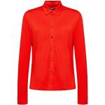Reduzierte Rote Langärmelige Esprit Nachhaltige T-Shirts mit Knopf aus Jersey für Damen Größe M 