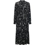 Reduzierte Schwarze Langärmelige Esprit Collection Nachhaltige Midikleider & knielange Kleider aus Viskose für Damen Größe XS 