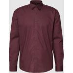Bordeauxrote Unifarbene Esprit Collection Kentkragen Hemden mit Kent-Kragen aus Baumwolle für Herren Größe XXL 