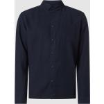 Reduzierte Dunkelblaue Esprit Collection Button Down Kragen Leinenhemden aus Leinen für Herren Größe M 