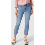 Reduzierte Hellblaue Melierte Esprit Collection Slim Fit Jeans aus Baumwolle für Damen Weite 28, Länge 28 