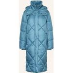 Blaue Gesteppte Esprit Collection Stehkragen Damensteppmäntel & Damenpuffercoats aus Polyester Größe S 