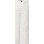 Offwhitefarbene Esprit Collection Bio Straight Leg Jeans mit Reißverschluss aus Baumwolle für Damen Größe XXL Weite 29, Länge 28 
