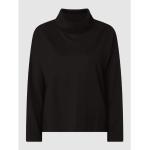 Reduzierte Schwarze Esprit Collection Nachhaltige Rollkragen Damensweatshirts aus Viskose Größe M 