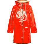 Rote Wasserdichte Esprit Collection Kapuzenmäntel mit Reißverschluss aus Polyester mit Kapuze für Damen Größe XL 