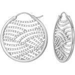 Weiße Esprit Strass Ohrringe aus Metall mit Strass 