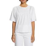 Weiße Langärmelige Esprit T-Shirts aus Jersey für Damen Größe XL für den für den Sommer 