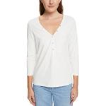 Reduzierte Weiße Esprit V-Ausschnitt T-Shirts für Damen Größe XL 