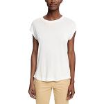 Reduzierte Weiße Esprit T-Shirts aus Viskose für Damen Größe L 