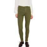 Khakifarbene Esprit Bio Skinny Jeans aus Denim für Damen Weite 34 