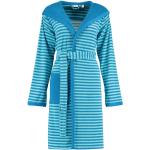 Blaue Sportliche Esprit Bademäntel mit Kapuze aus Baumwolle mit Kapuze für Damen Größe XS 