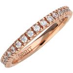 ESPRIT Damen Ring Shining Brilliance Rose, Sterling-Silber 925, 56 (17.8), ESRG91986C18