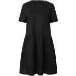 Schwarze Unifarbene Casual Esprit Rundhals-Ausschnitt Midikleider & knielange Kleider für Damen 