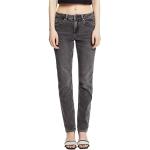 Schwarze Esprit Slim Fit Jeans mit Knopf aus Denim für Damen Weite 29 
