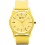 Reduzierte Gelbe Esprit Kunststoffarmbanduhren mit Kunststoff-Uhrenglas für Herren 