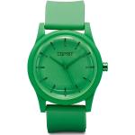 Grüne Esprit Kunststoffarmbanduhren mit Kunststoff-Uhrenglas für Damen 