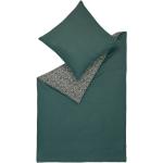 Dunkelgrüne Moderne Esprit Bettwäsche Sets & Bettwäsche Garnituren mit Reißverschluss aus Renforcé 135x200 