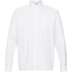 Weiße Melierte Esprit Button Down Kragen Regular Fit Hemden für Herren Größe S 