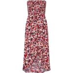 Dunkelrote Blumenmuster Esprit Mini Sommerkleider Gesmokte für Damen für den für den Sommer 