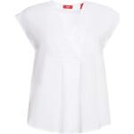Weiße Gestreifte Esprit V-Ausschnitt V-Shirts aus Baumwolle für Damen Größe XXL 