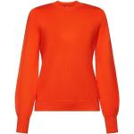 Orange Gestreifte Esprit Rundhals-Ausschnitt Rundhals-Pullover für Damen 