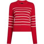 Reduzierte Rote Gestreifte Esprit Kaschmir-Pullover aus Wolle Größe XXS 