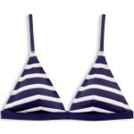 Reduzierte Marineblaue Gestreifte Esprit Bikini-Tops aus Polyamid gepolstert für Damen für den für den Sommer 