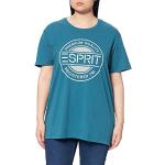 ESPRIT Herren T-Shirt Logo Print, 450/Petrol Blue,