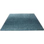 Blaue Esprit Rechteckige Shaggy Teppiche aus Polypropylen schmutzabweisend 