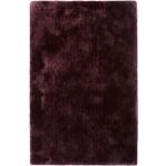 Bordeauxrote Unifarbene Esprit Rechteckige Hochflorteppiche aus Textil 120x170 