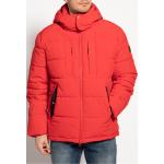 Reduzierte Rote Unifarbene Esprit Kapuzenjacken mit Reißverschluss mit Kapuze für Herren Größe S für den für den Winter 