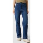 Reduzierte Blaue Esprit Straight Leg Jeans mit Reißverschluss aus Baumwolle für Damen Weite 29, Länge 30 