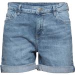 Blaue Unifarbene Esprit Bio Jeans-Shorts aus Denim für Damen Größe XXL für den für den Sommer 