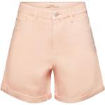 Reduzierte Pinke Esprit High Waist Shorts aus Baumwollmischung für Damen für den für den Sommer 