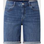 Blaue Esprit Bio Jeans-Shorts mit Reißverschluss aus Baumwollmischung für Damen Größe XS 
