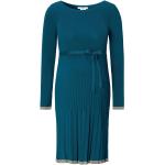 Blaue Elegante Bio Nachhaltige Taillierte Kleider für Damen Größe L 