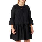 Schwarze Bestickte Boho Esprit Spaghettiträger-Kleider aus Baumwolle für Damen Größe XS 