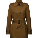 Khakifarbene Esprit Mini Trenchcoats kurz für Damen Übergrößen für den für den Herbst 