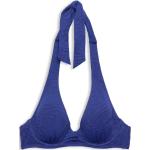 Blaue Esprit Neckholder-Bikinis mit Meer-Motiv für Damen 