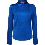 Reduzierte Blaue Langärmelige Esprit Festliche Blusen aus Viskose für Damen Größe XS 