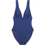 Blaue Unifarbene Esprit Damenbadeanzüge mit Meer-Motiv ohne Bügel Größe M 