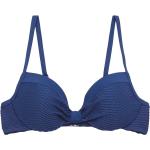 Blaue Esprit Bikini-Tops mit Meer-Motiv für Damen Größe S 