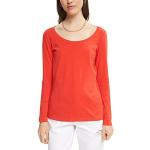 Rote Langärmelige Esprit T-Shirts aus Baumwolle für Damen Größe L 1-teilig 