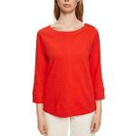Rote Langärmelige Esprit T-Shirts für Damen Größe S 