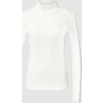 Reduzierte Offwhitefarbene Unifarbene Langärmelige Esprit Rollkragen Rollkragenshirts aus Lyocell für Damen Größe XXL für den für den Frühling 