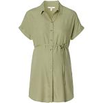 Reduzierte Olivgrüne Kurzärmelige Esprit Maternity Tunika-Blusen mit Knopf für Damen Größe XS 