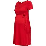 Rote Kurzärmelige Esprit Maternity Umstandskleider aus Modal für Damen Größe XS 