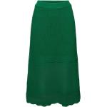 Reduzierte Grüne Esprit Midi Midiröcke aus Polyester für Damen Größe L 